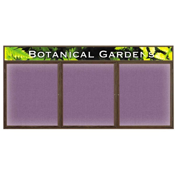 United Visual Products Open Faced Traditional Corkboard, 48x36" UV642A-BRONZE-COBACC - main